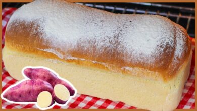 Pão de batata doce caseiro com massa fofinha