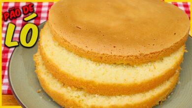 Pão de ló fofinho recém assado