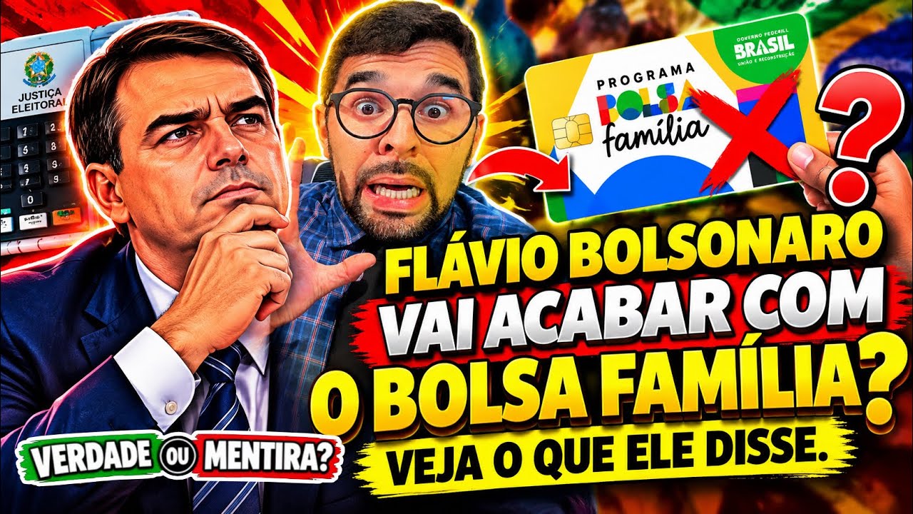 Flávio Bolsonaro pode encerrar Bolsa Família? Canal do JEFINHO analisa declarações do candidato