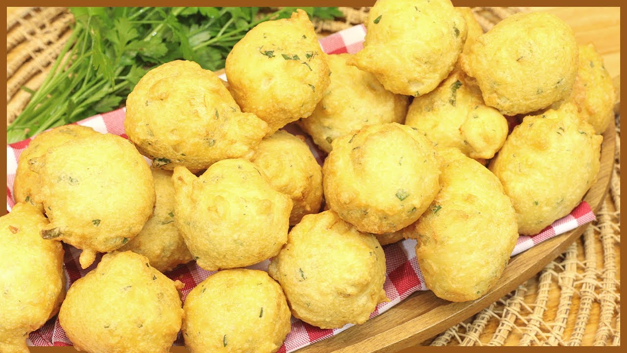 Bolinho de chuva salgado fritos