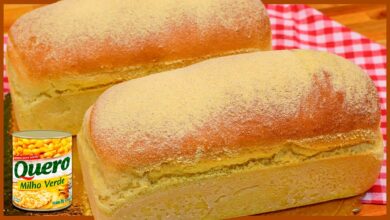 Pão de milho de latinha super macio