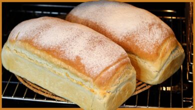Pão de água caseiro pronto para servir